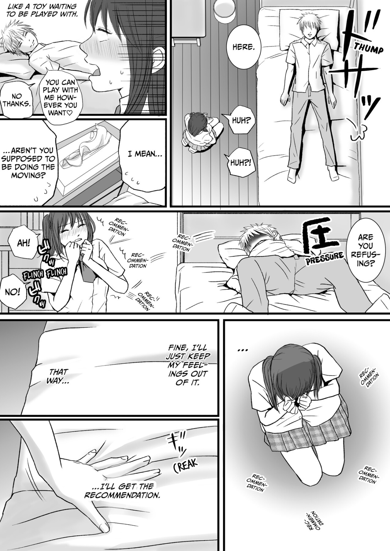 Hentai Manga Comic-You Said It'd Just Be Grinding... But You Ended up Slipping It In. Now I'm Just the Top Student's Toy.-Read-9